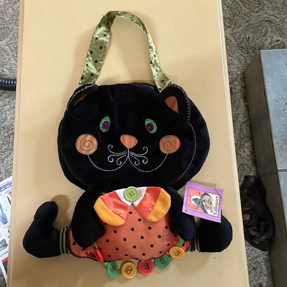 Halloween Kitty Black Cat Trick or Treat Bag - Picture 1 of 7